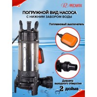 Насос погружной фекальный Ресанта НФ-17000Л