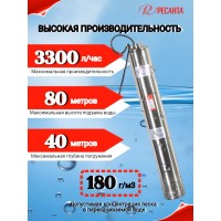 Скважинный насос Ресанта НС-55/80 ПРОФ
