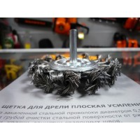 Щетка для дрели плоская усиленная Кратон O75 мм