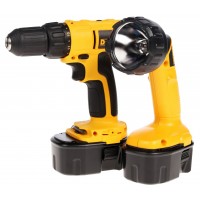 Аккумуляторная дрель-шуруповерт DeWalt DC 733 KAT + (фонарь)